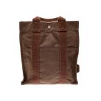 ショッピングHERMES HERMES◆リュック/キャンバス/BRW
