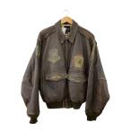 ショッピングレザージャケット AVIREX◆レザージャケット・ブルゾン/M/レザー/BRW