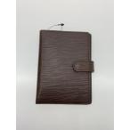 LOUIS VUITTON* обложка для записной книжки / кожа /BRW/ одноцветный / мужской //