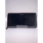 DOLCE&GABBANA◆使用感有/長財布/レザー/BLK/ブラック/メンズ