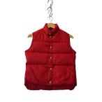 L.L.Bean◆70s/筆記体タグ/ダウンベスト/M/ナイロン/RED