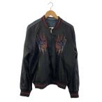 DIESEL◆スカジャン/M/ポリエステル/BLK