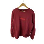 ショッピングstussy STUSSY◆Weld Applique Crew Sweat/L/コットン/BRD/118305