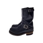 ショッピングWING RED WING◆エンジニアブーツ/US7.5/BLK/レザー/2268//