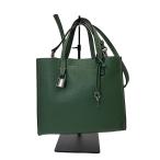 MARC JACOBS◆ショルダーバッグ/レザー/GRN/無地