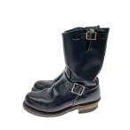 ショッピングエンジニアブーツ RED WING◆エンジニアブーツ・エンジニア/US7.5/BLK/レザー//