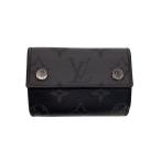 LOUIS VUITTON◆ディスカバリーコンパクトウォレット_モノグラム・エクリプス/PVC/BLK/総柄/メンズ