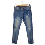 NUMBER (N)INE* обтягивающий брюки /S/ Denim /IDG/ краска повреждение обработка 