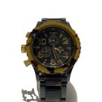 ショッピングnixon NIXON◆クォーツ腕時計/アナログ/ラバー/BLK/BLK/THE OCTOBER