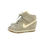 NIKE◆WMNS DUNK SKY HI/ウィメンズダンクスカイハイ/グレー/528899-003/24.5cm/GRY/