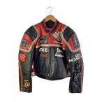 HARLEY DAVIDSON◆マルボロマン/シングルライダースジャケット/3/牛革/BLK