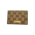 ショッピングＧＧキャンバス GUCCI◆パスケース_GGキャンバス/キャンバス/BRW/メンズ
