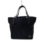 PORTER◆ブリッジトートバッグ/--/BLK/無地/ブラック/黒