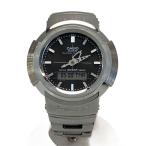 CASIO◆ソーラー腕時計_G-SHOCK/デジアナ/--/BLK/SLV/シルバー