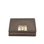 FURLA◆財布/レザー/BEG/レディース