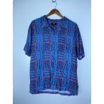 STUSSY◆半袖シャツ/L/レーヨン/マルチカラー/1110150