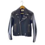 Rags MCGREGOR◆ダブルライダースジャケット/S/山羊革/BLK/211146604