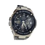 CASIO◆ソーラー腕時計・G-SHOCK/デジアナ/BLK/BLK