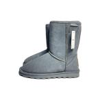 BEARPAW◆ムートンブーツ/24cm/GRY/スウェード