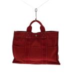 HERMES◆ハンドバッグ/キャンバス