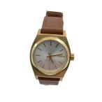 ショッピングnixon NIXON◆クォーツ腕時計/アナログ/レザー/SLV/BRW/SS/MINIMAZED