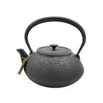 ショッピング南部鉄瓶 南部鉄器◆鉄瓶/及源鋳造/お茶々もみじ/IH対応/BLK/H-187/1.2L