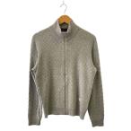 ショッピングダミエ LOUIS VUITTON◆ダミエ柄ドライバーズニットジャケット/M/コットン/GRY