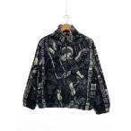 ショッピングsupreme Supreme◆saint michael fleece jacket/フリースジャケット/S/アクリル/BLK/総柄