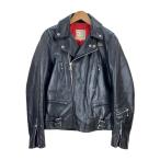 Lewis Leathers◆LIGHTNING/ライトニング/ダブルライダースジャケット/34/レザー/BLK//