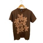 ショッピングstussy STUSSY◆00s/オールド/OLD/フラワー/Tシャツ/M/コットン/BRW