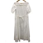 Chloe◆長袖ワンピース/34/コットン/WHT/無地/CHC24URO7114110134