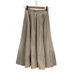 NOLLEY’S◆25SS/ウォッシャブルタフタタックフレアスカート/38/BEG/5-0030-3-06-003