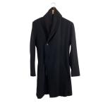 ショッピングラップ ASKYY◆ボアラップコート/--/ウール/BLK/H3