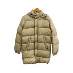 Gymphlex◆ジムフレックス/ロングダウンジャケット/12/ナイロン/BEG/無地/12A-KWS-002