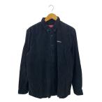 Supreme◆長袖シャツ/L/コーデュロイ/BLK