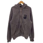 STUSSY◆ジップパーカー/L/コットン/GRY/1975022