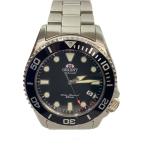 ORIENT◆自動巻腕時計/アナログ/ステンレス/BLK/SLV/SS/F672-UAKO