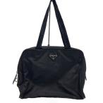 ショッピングPRADA PRADA◆トートバッグ/ナイロン/BLK/無地