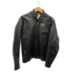 ショッピングschott Schott◆641/SINGLE RIDERS JACKET/シングルライダースジャケット/旧型/40/レザー/BLK
