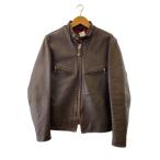 ショッピングschott Schott◆641XX/60s SINGLE RIDERS/シングルライダースジャケット/USA製/36/レザー/7009