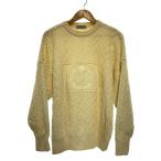 BURBERRYS◆90s/ケーブルニット・セーター(厚手)/XL/ウール/BEG/襟汚れ有