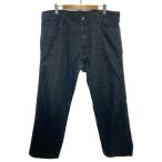 ショッピングEVISU EVISU◆ボトム/42/コットン/BLK/無地/5020/フロント汚れ有