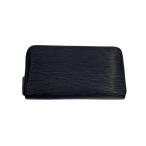 LOUIS VUITTON◆ジッピー・ウォレット_エピ・エレクトリック/レザー/BLK/メンズ