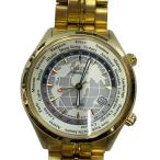 CITIZEN◆クォーツ腕時計/アナログ/ステンレス/GLD/ワールドタイム