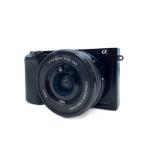 SONY◆ソニー ミラーレス一眼カメラ α6000 ILCE-6000 レンズキット [ブラック]//