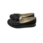 ショッピングMINNETONKA MINNETONKA◆ローファー/22.5cm/BLK/レザー/REDWOODRIVER