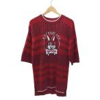 ショッピングセーター 23ss/BUNNY KNIT T-SHIRT STRIPPED RED/EGON LAB/セーター(薄手)/S