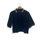 Vivienne Westwood RED LABEL◆タグ付/カノコクロップドポロトップ/0/コットン/BLK/16-12-342003-00