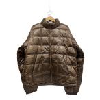 STUSSY◆MIDWEIGHT PUFFER/ダウンジャケット/XL/ポリエステル/ブラウン/115784//