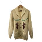 ショッピングカウチン TUNDRA◆〜70S/カナダ製/カウチン/トナカイ柄/カーディガン(厚手)/XL/ウール/IVO//